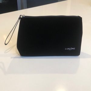 Brand New Lancôme black suede Makeup Pouch